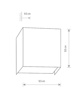 Світильник Nowodvorski 5272 Графітовий Cube G9 1x35W