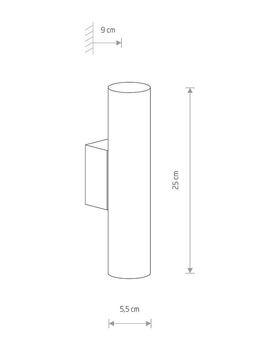 Бра Nowodvorski 8073 білий Eye wall GU10 2x10W