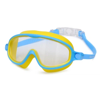 Детская маска для плавания Renvo Garsen JR Anti-fog Желтый Голубой OSFM (1SM110-0408)