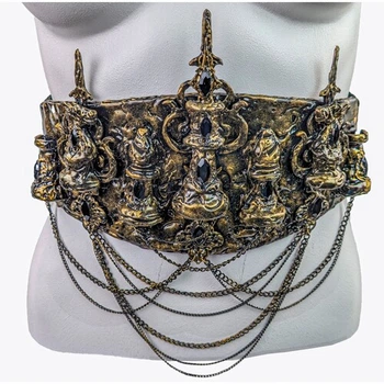 Пояс - корсет Шахматная королева SETA Decor 25-518BLK-GL