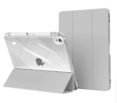 Чохол із тримачем для стілуса Comma Joy PU Case with Pen Holder Series для iPad 10.9" (2022) Grey