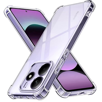 Чехол Fiji Proof для Xiaomi Redmi Note 14 5G прозрачный бампер с усиленными бортами Transparent