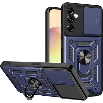 Чехол Fiji Camera Defence для Samsung Galaxy A14 (A145 / A146) бампер с защитой камеры и подставкой Dark Blue