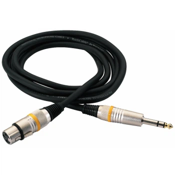 Микрофонный кабель RockCable Microphone Cable - XLR (f) / TRS Jack 3m (RCL 30383 D6 F BA)