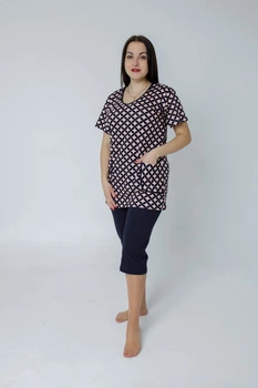 Женский летний костюм "Дача" 54 0703 геометрия