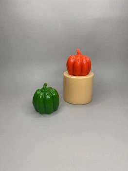 Силиконовая форма для свечей Тыква средняя