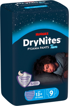 Підгузки-трусики Huggies DryNites для хлопчиків 13+ років 9 шт (5029053583662)