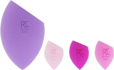 Набір спонжів для макіяжу, 4 шт. - Real Techniques XL Mood Sponge Set (1182734-27062958)