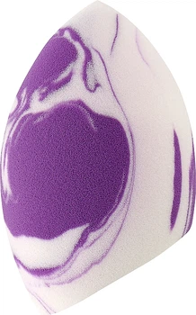 Спонж для макіяжу "Beauty Blender", мармуровий, 7 см, біло-фіолетовий - Beauty LUXURY (1190806-27066412)