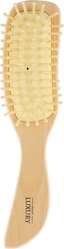 Масажна щітка для волосся, HB-03-10, дерев'яна вигнута - Beauty LUXURY (941613-27058434)