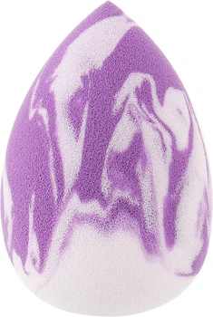 Спонж для макіяжу "Beauty Blender", мармуровий, 6 см, біло-фіолетовий - Beauty LUXURY (1190829-27066421)