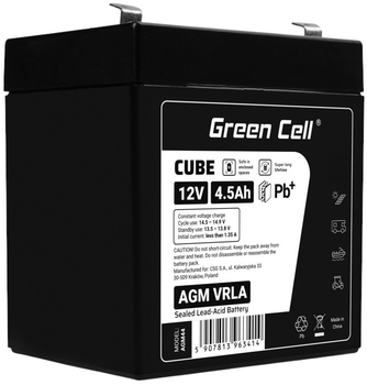 Аккумуляторная батарея Green Cell AGM VRLA 12V 4.5Ah (5907813963414)
