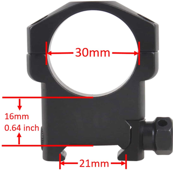 Кільця Vector Optics Mark 30 мм Weaver високі (SCTM-08)