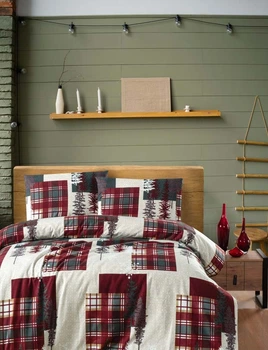 Комплект постільної білизни First Choice Flanel Winter Beige, Полуторний 160x220