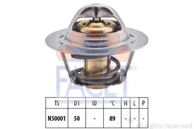 Термостат Renault Symbol ii 1.4 (08-14) (7.8322S) Facet Facet (78322S)