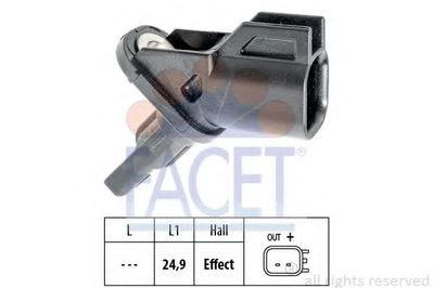 Датчик ABS передний Volvo C30, C70, S40, S60, XC60, XC70 (06-18) (210005) Facet Facet (210005)