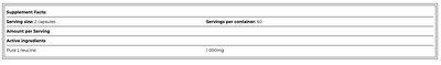 Аминокислота Amix L-Leucine Pure 1000 мг 120 капсул (8594159536791)