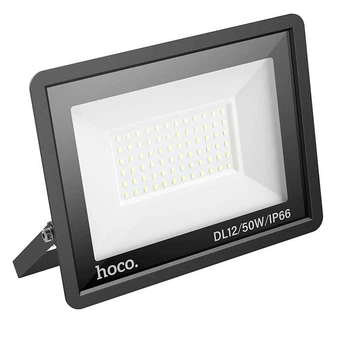 Вуличний прожектор ліхтар на HOCO DL12 Ultra thin outdoor LED flood light (50W, IP66). Black