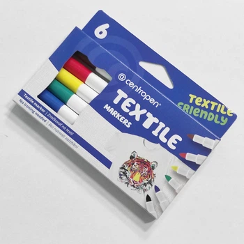 Маркер Centropen Textile 2739 2 мм набор 6 цв. (6317)