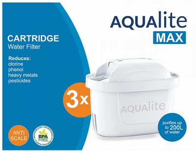 Набор картриджей для фильтров кувшинов Aqualite MAX 3шт