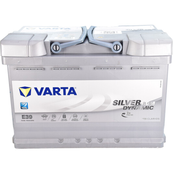 VARTA SILVER DYNAMIC AGM 70Ah, EN 760, правий 278x175x190 (ДхШхВ) START-STOP | 6СТ-70 АзЕ Varta (570901076)