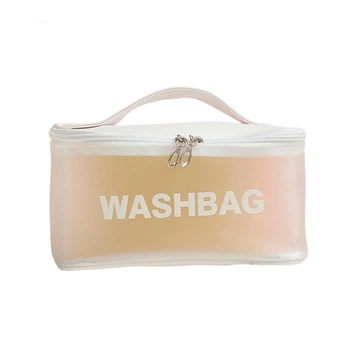 Водонепроницаемая белая косметичка Washbag, органайзер для косметики 23*15*13 см