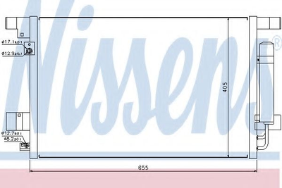 Конденсатор без хладогену Nissens (940029)