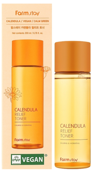 Тонік для обличчя FarmStay Calendula Relief 200 мл (8809783325919)