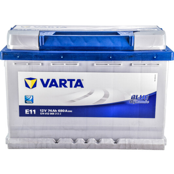 Акумулятор VARTA BLUE DYNAMIC 74Ah, EN 680, правий 278х175х190 (ДхШхВ) | 6СТ-74 АзЕ (E11) Varta (574012068)