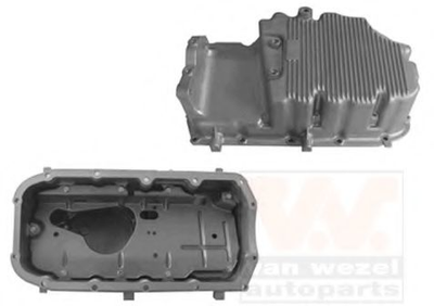 Піддон, масляний картера двигуна FIAT Doblo, Idea, Punto 1,9 JTD (вир-во Wan Wezel) Van Wezel (1636071)