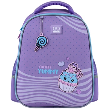 Рюкзак школьный полукаркасный GoPack Education Yummy GO25-165M-3 38x28x13 фиолетовый