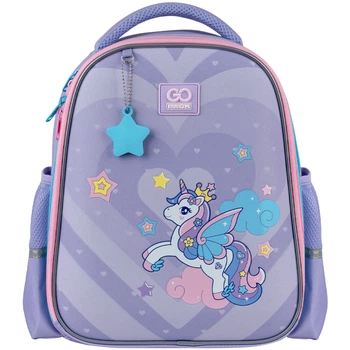Рюкзак школьный полукаркасный GoPack Education Cute Pony GO25-165S-1 34.5x26x12.5 фиолетовый