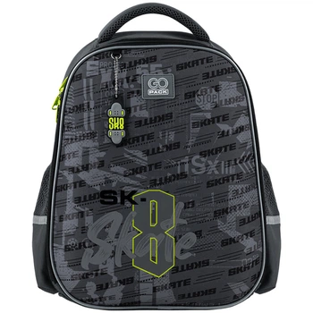 Рюкзак школьный полукаркасный GoPack Education Skate GO25-165M-8 38x28x13 серый