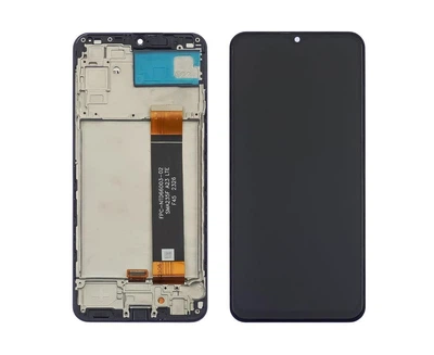 Дисплей для Samsung A235F Galaxy A23 (2022) з чорним тачскрином та корпусною рамкою