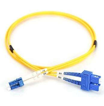 Патч-корд 1 м OS2 SC-LC, желтый, Digitus