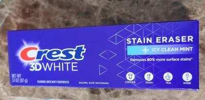 Зубна паста Crest 3D White Stain Erase для відбілювання та захисту від карієсу