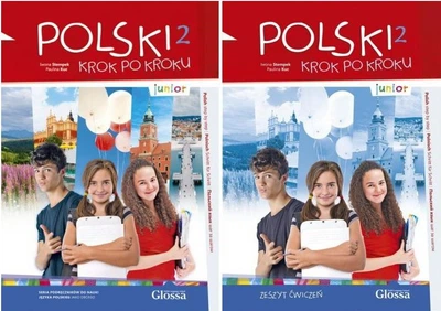 Комплект польского языка (учебник + тетрадь) Polski, krok po kroku Junior 2 Podręcznik studenta + Zeszyt ćwiczeń . ISBN: 9788396317117/9788396317124