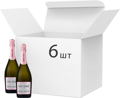 Вино игристое San Mare Gran Cuvee Spumante белое экстра сухое 0.75 л 11% х 6 шт. (8010719019202) 