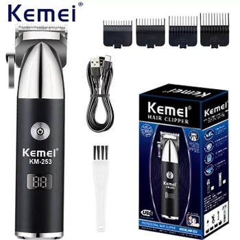 Машинка для стрижки волосся.триммер для бороди Kemei Km-253