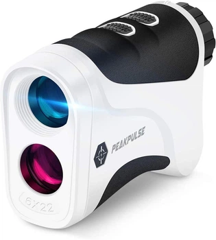 Дальномер PeakPulse 6s Rangefinder Golf на 600 ярдов с фиксатором флажка, 6-кратным увеличением