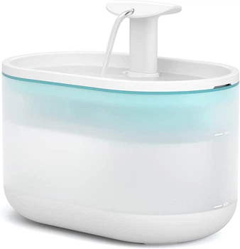 Фонтан-поилка для кошек и собак Petrust TK-WF002 2.1L с фильтром, Белый/Голубой (041-WHITE)