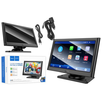 Автомобильный беспроводной портативный экран HOCO HU2 Imogen 7-inch car wireless portable screen