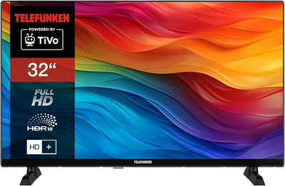 Телевизор 32" Telefunken XF32TO750S / Full HD / 50 Гц / LED / Smart TV / T2 Б/В