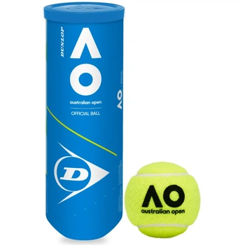М'ячі тенісні Dunlop Australian Open (3 шт.) для твердих, ґрунтових і закритих кортів офіційний м'яч Відкритого чемпіонату Австралії