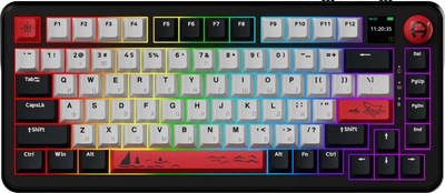 Клавіатура бездротова Ajazz AK820 MAX PLUS Avocado Switch Black RGB (AK820MAX-AS-BG)