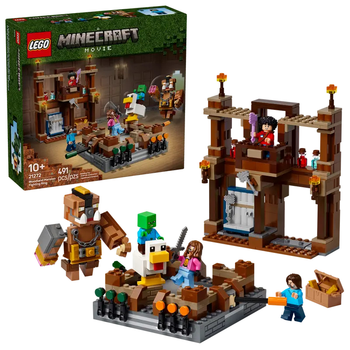 Zestaw klocków LEGO Minecraft Woodland Mansion Fighting Ring 491 elementów (21272)