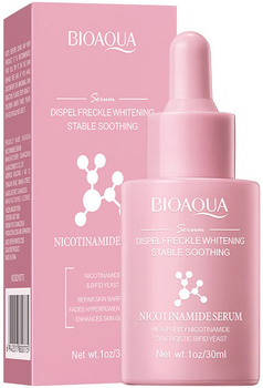 Сыворотка Bioaqua Dispel Freckle Whitening Stable Sootning Nicotinamide Serum для отбеливания веснушек и пигментации 30 мл (6942017800775)