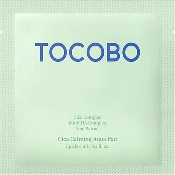 Заспокійливі тонер-педи Tocobo Cica Calming Aqua Pad з центелою 6 мл