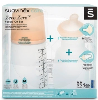 Zestaw butelek Suavinex Zero Zero 270 ml (8426420067416)