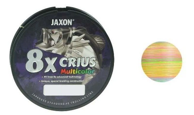 Шнур JAXON Crius 8X Multicolor 200m 0.18mm 19 kg